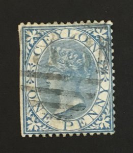 Ceylon, Sc.# 61, used, CV $11.50