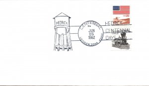 US SPECIAL EVENT CANCELLATION COVER CENTENNIAL OF THE CITY OF HENDRICK IOWA 1982