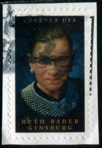 5821 US (66c) Ruth Bader Ginsburg SA, used on paper