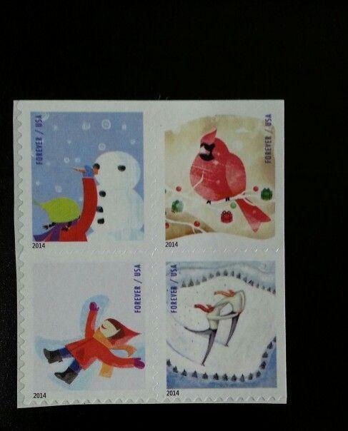 2014 49c Winter Fun, Block of 4 Scott 4941-44 Mint F/VF NH