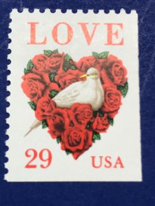 Scott#2814 - 29¢ - LOVE AND DOVE - Booklet Single-(1994)MNH