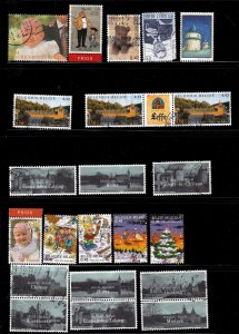 Belgium 1994-2000 - Collection of over 300++ used Stamps (15 scans)