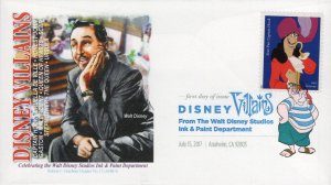 Set/10 Graebner Chapter Printed FDCs for the 2017 Forever Disney Villains Issue