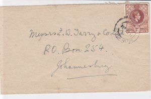 Swaziland 1944 to Johannesburg stamps cover ref 21471 