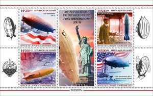 GUINEA - 2023 - USS Shenandoah, ZR-1 - Perf 4v Sheet - Mint Never Hinged
