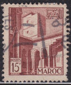 French Morocco 275 Patio Scene, Oudayas 1951