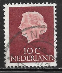 Netherlands 344: 10c Queen Juliana, used, F-VF