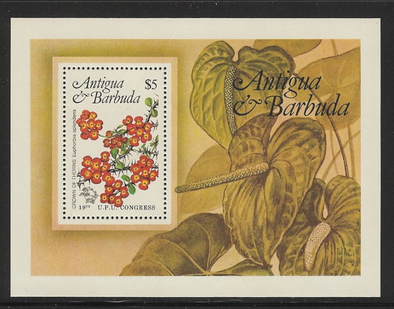 Antigua 1984 U.P.U. Souvenir Sheet mnh  SC 759