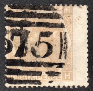 Great Britain Scott 59b  plate 11 pale buff  Fine used wing margin. FREE...