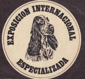 ARGENTINA SPECIALIZED DOG EXPOSITION ROUND STICKER AAE4908