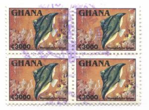 GHANA #1838 USED BLOCK OF 4