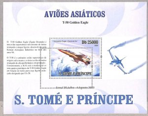 A3196 - SAO TOME & PRINCIPE, ERROR MISSPERF Souvenir s: 2009, Asian War Planes