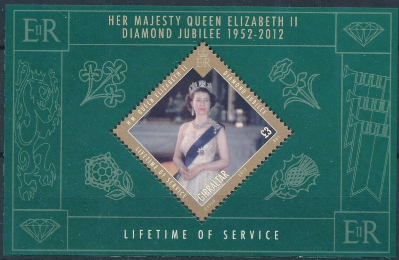 [1131] Gibraltar 2012 Queen Elizabeth II good Sheet very fine MNH