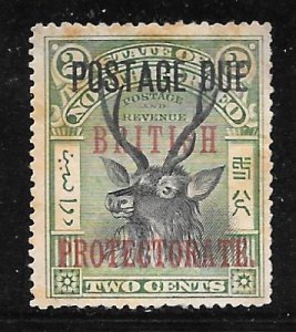 North Borneo J21b: 2c Sambar (Cervus unicolor), overprint, unused, NG, F-VF