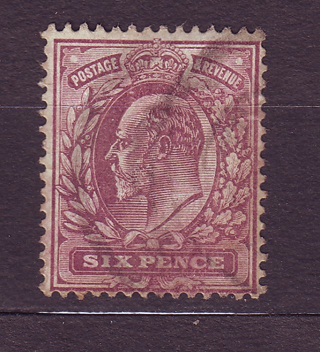 J23526 JLstamps 1902-11 great britain used #135 king