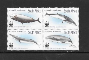 FISH - SOUTH AFRICA #C30a (FORMAT 1) WHALES MNH