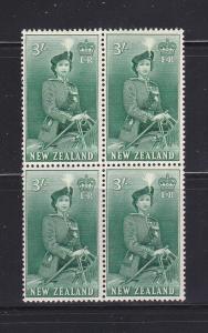 New Zealand 299 Block Of 4 MNH Queen Elizabeth II (B)