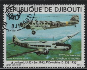 Djibouti C124 Junkers JU-52 and Dewoitine D338 1979