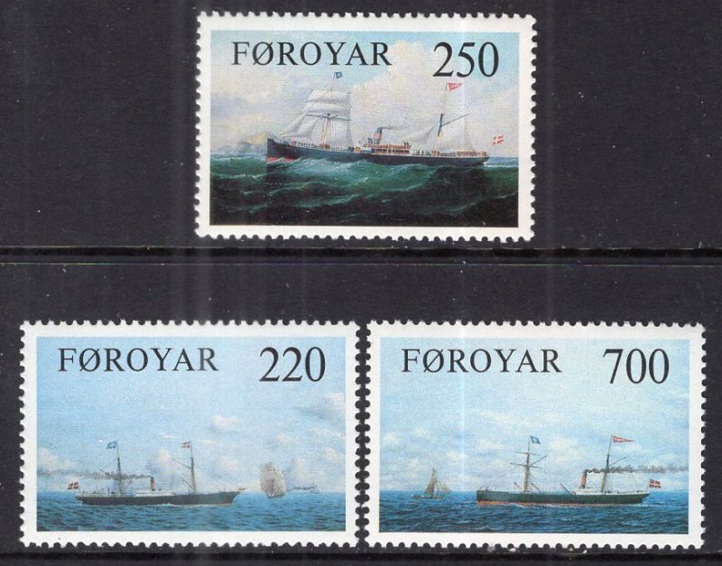 Faroe Islands 90-92 Ships MNH VF