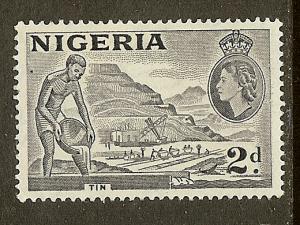 Nigeria, Scott #93, 2p Mining Tin, Type I, MNH