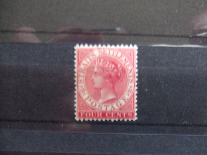 Straits QV 1882 4c rose mint SG51