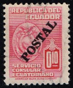 Ecuador #546 Consular Service Stamp; Used (0.25)