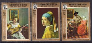 Aden Kathiri 160-162 Paintings MNH VF