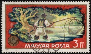 Hungary 2072 - Cto - 3fo Net Fishing (1971) (cv $0.55)