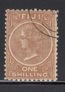 Fiji 1878-90 used Scott #44 1sh Victoria