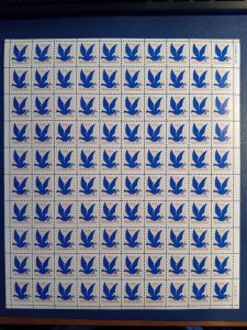 US Makeup postage - Dove G rate (.03c) issued 1994. Sheet of 100 stamps