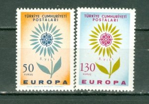 TURKEY 1964 EUROPA #1628-1629 SET MNH...$2.65