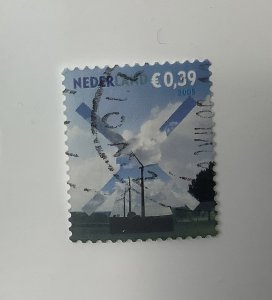 Netherlands 2005 Scott 1181 used - 39c,  windmill silhouette