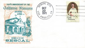 US SPECIAL EVENT CACHET COVER CALIFORNIA MISSIONS SAN ANTONIO de PADUA SESCAL 71