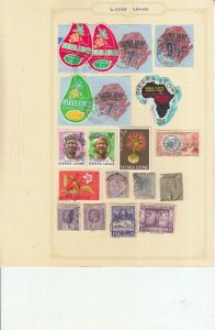 SIERRA LEONE  2 ALBUM PAGES OF MINT/USED VALUES/SETS