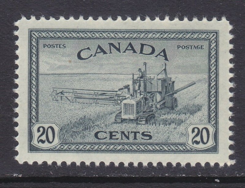 Canada 271 MNH 1946 20c Slate Black Combine Issue Very Fine