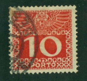 Austria 1910 #J38 U SCV(2022)=$0.25