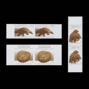 Namibia 2023 (Variety) Pangolins imperforate pairs ––