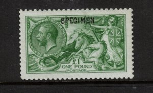 Great Britain #176s (SG #403s) Extra Fine Mint Very Lightly Hinged Overprinted