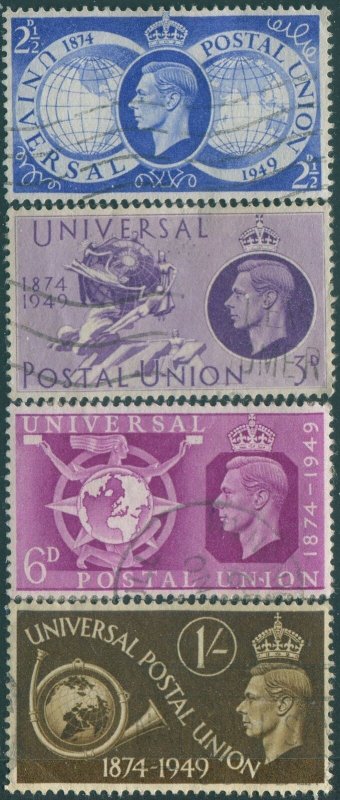 Great Britain 1949 SG499-502 KGVI UPU set FU (amd)