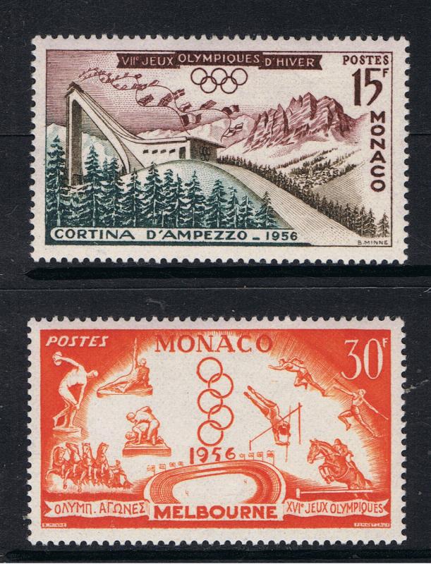 Monaco - Melbourne and Cortina Olympic Games MNH 1956