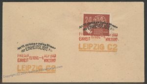 Germany 1950 DDR Cover Mi275 Unity List Vote 104223