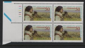 US, C131 ,  MNH , PLATE BLOCK,          BERING LAND BRIDGE