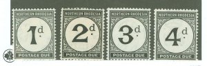 Northern Rhodesia #J1-J4 Unused Single (Complete Set)