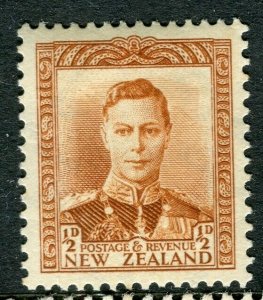 NEW ZEALAND; 1938-44 early GVI issue Mint hinged 1/2d. value