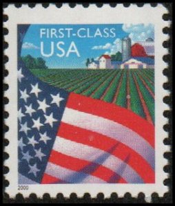 United States 3448 - Mint-NH - (34c) Flag Over Farm (2000) (cv $1.00)