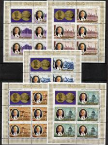 Cook Islands 417-21 sheets MNH Winston Churchill