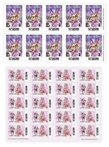 Finland Finnland Finlande 2024 Christmas deers Posti Set of 2 sheetlets MNH
