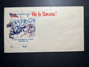 Mint USA Postal Stationery Envelope Patriotic Charge on to Hispaniola