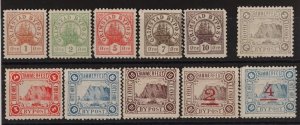 NORWAY Grimstad & Hammerfest Bypost (Local Post) 1887 - 1888 sets + Surcharges.