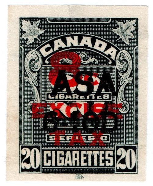 (I.B) Canada Revenue : Cigarette Duty 8c (twenty)